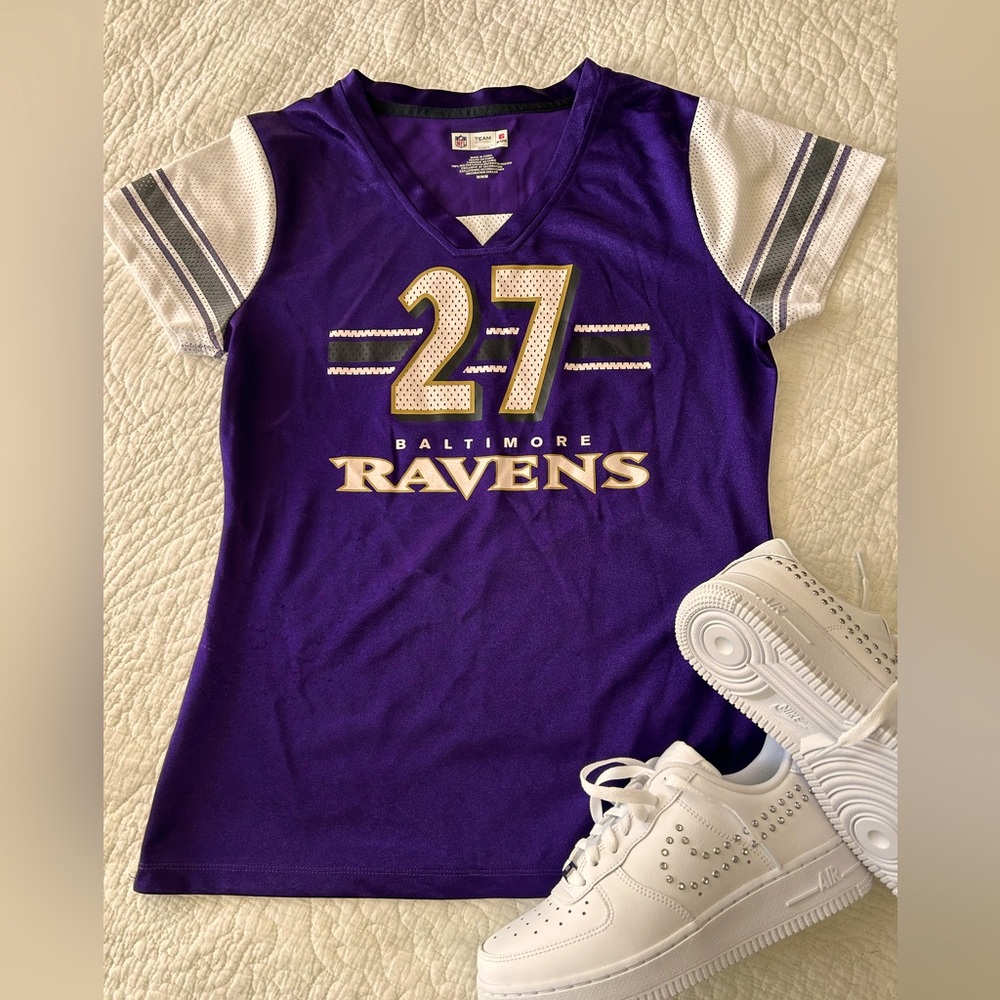 NFL Team Apparel Baltimore RAVENS - RICE Jersey Women’s Size MEDIUM